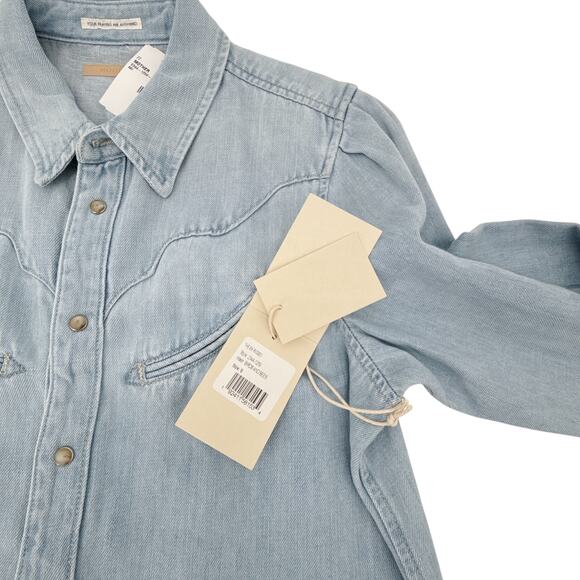 MOTHER The Ex Rodeo Shirt in Birds and Bees S - Picture 6 of 12